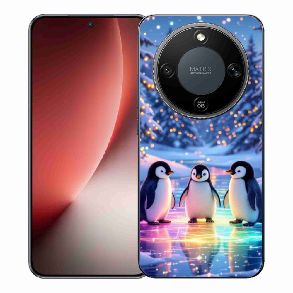 Gelový kryt mmCase na Honor Magic 8 Lite 5G - tučnáci