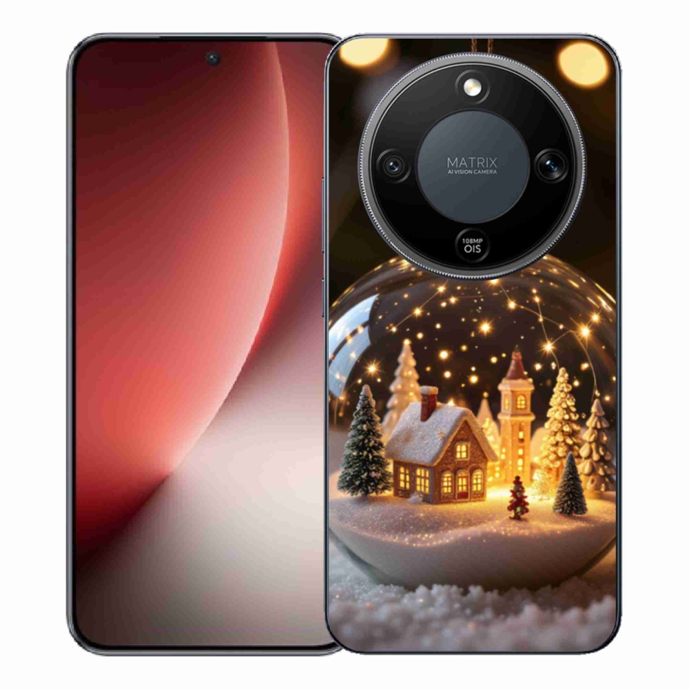 Gelový kryt mmCase na Honor Magic 8 Lite 5G - vánoční koule 3