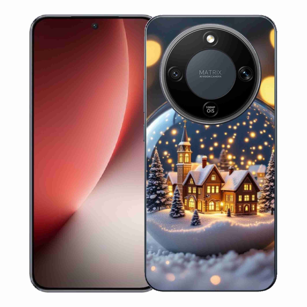 Gelový kryt mmCase na Honor Magic 8 Lite 5G - vánoční koule 4