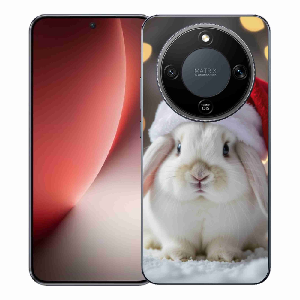 Gelový kryt mmCase na Honor Magic 8 Lite 5G - vánoční králík