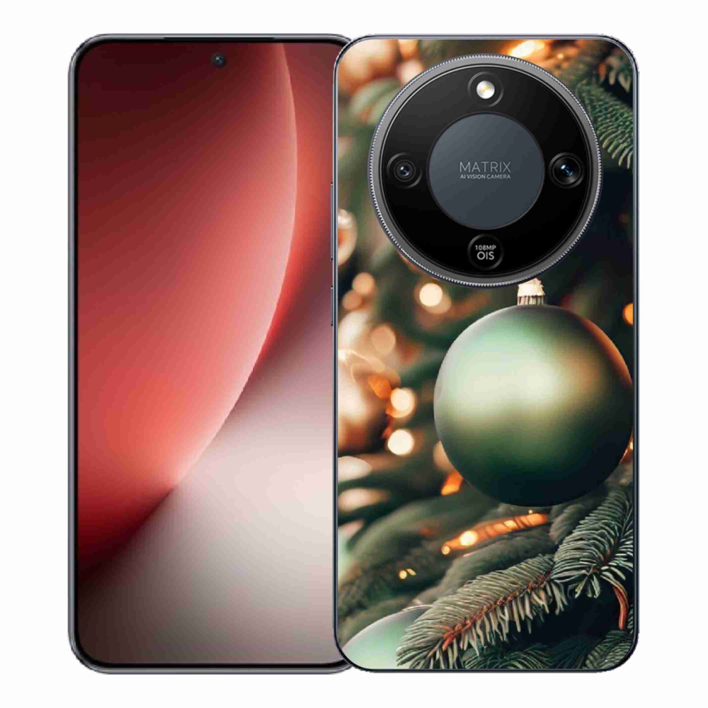 Gelový kryt mmCase na Honor Magic 8 Lite 5G - vánoční ozdoby 1