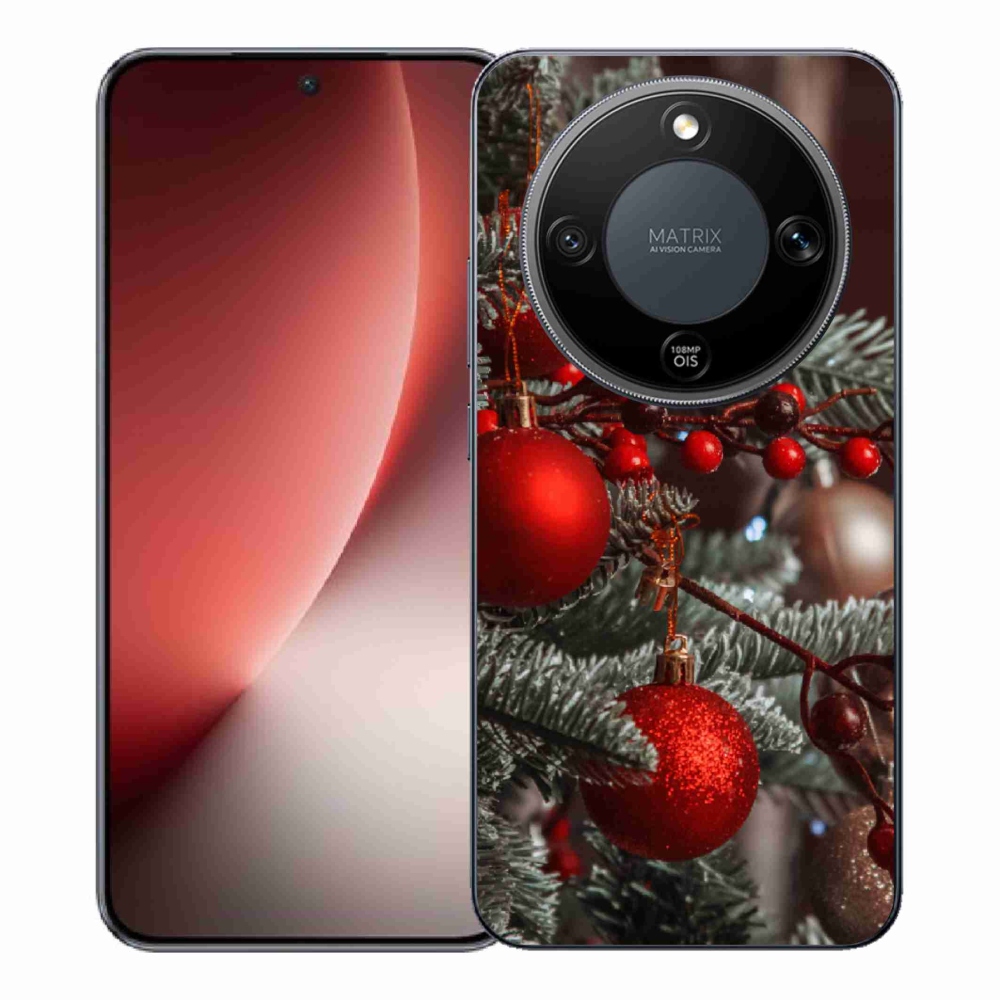 Gelový kryt mmCase na Honor Magic 8 Lite 5G - vánoční ozdoby 2