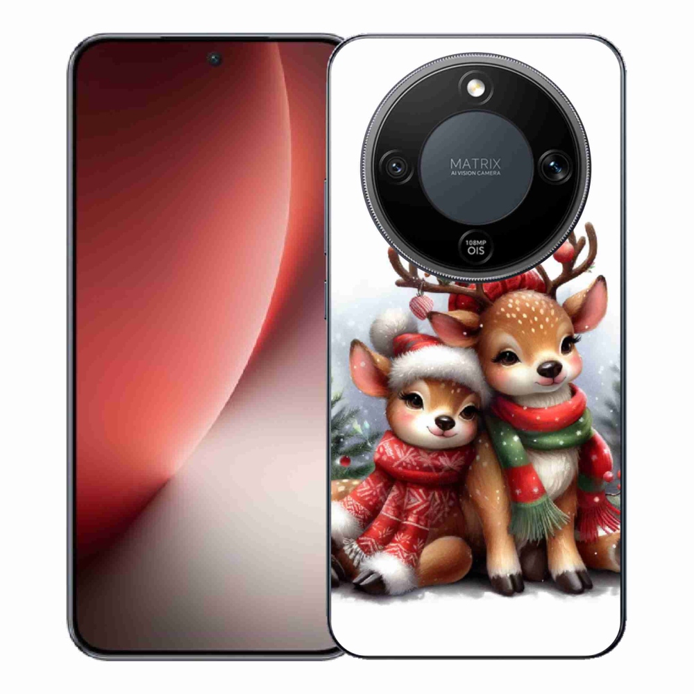 Gelový kryt mmCase na Honor Magic 8 Lite 5G - vánoční sobi