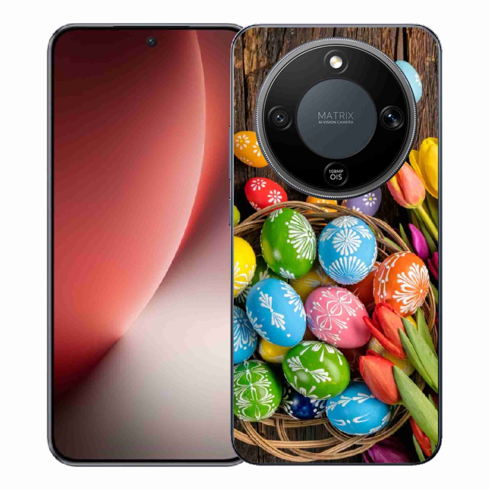 Gelový kryt mmCase na Honor Magic 8 Lite 5G - velikonoční vajíčka