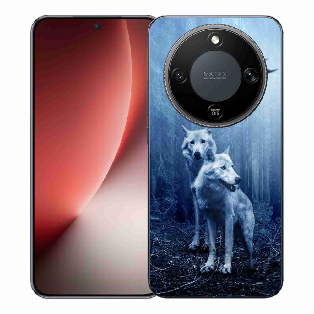 Gelový kryt mmCase na Honor Magic 8 Lite 5G - vlci v lese