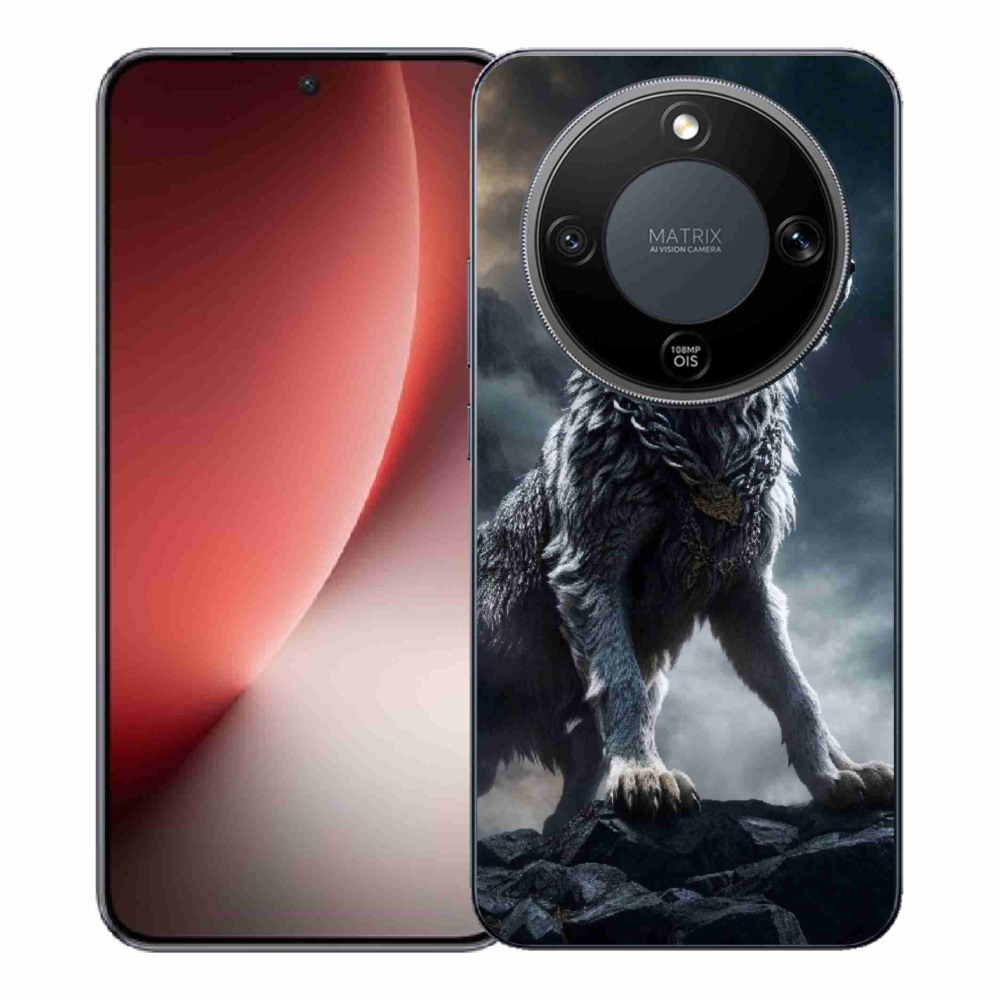 Gelový kryt mmCase na Honor Magic 8 Lite 5G - vlk 1