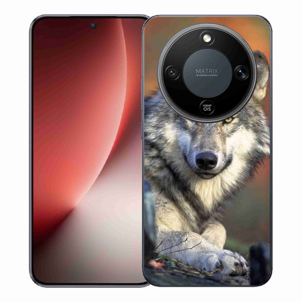 Gelový kryt mmCase na Honor Magic 8 Lite 5G - vlk