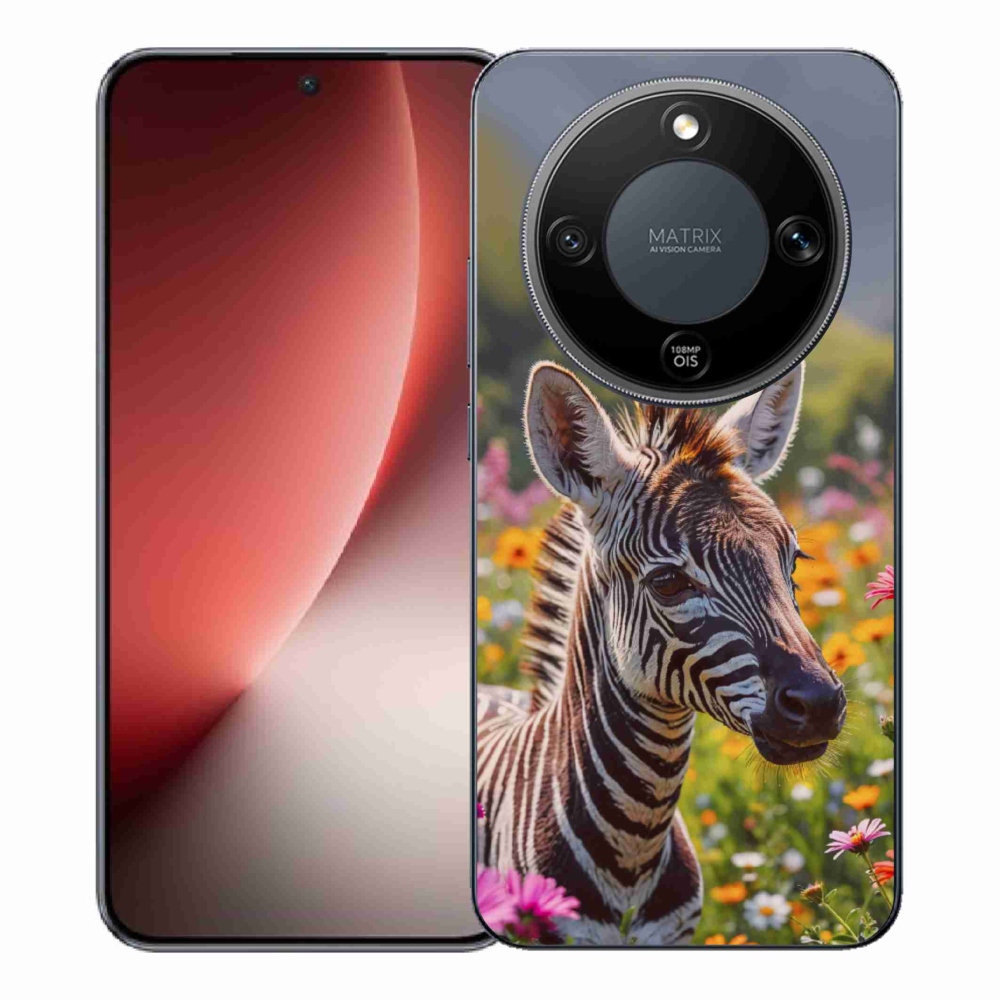 Gelový kryt mmCase na Honor Magic 8 Lite 5G - zebra na louce