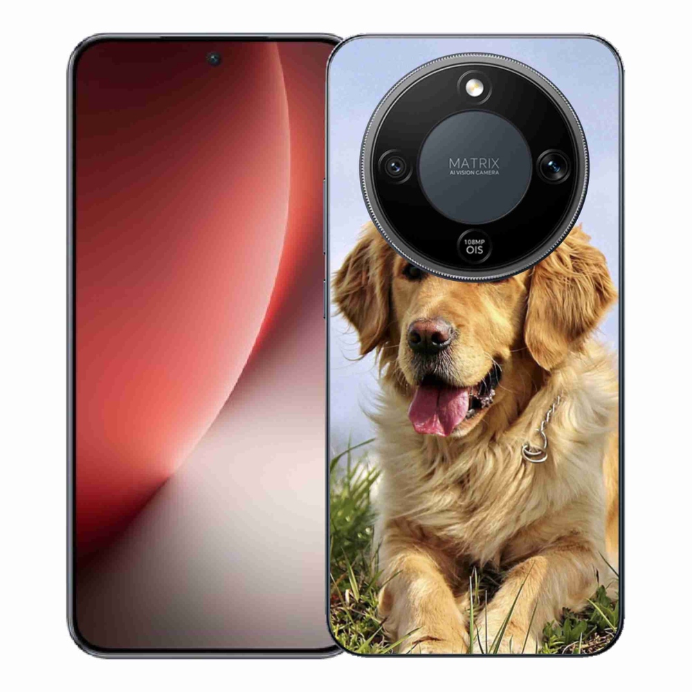 Gelový kryt mmCase na Honor Magic 8 Lite 5G - zlatý retrívr