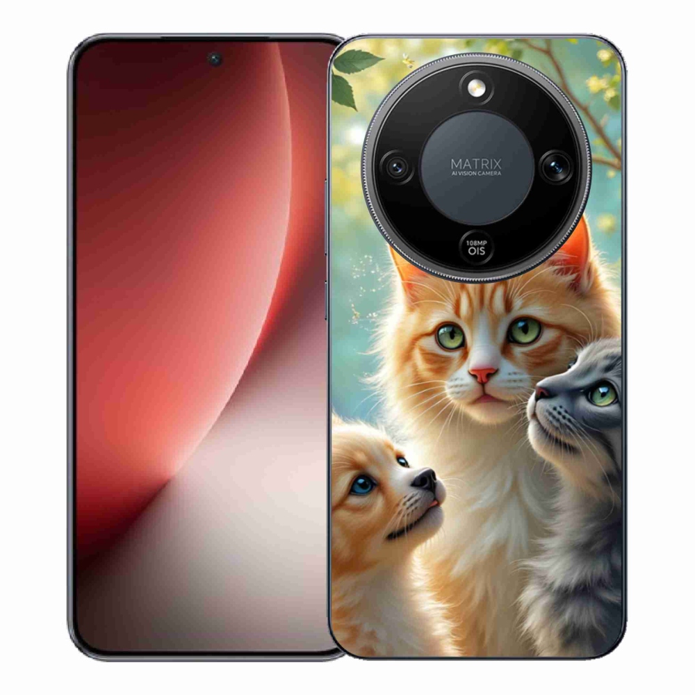 Gelový kryt mmCase na Honor Magic 8 Lite 5G - zvířecí přátelství 2