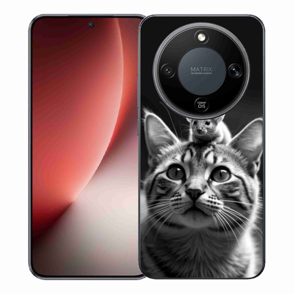 Gelový kryt mmCase na Honor Magic 8 Lite 5G - zvířecí přátelství 2