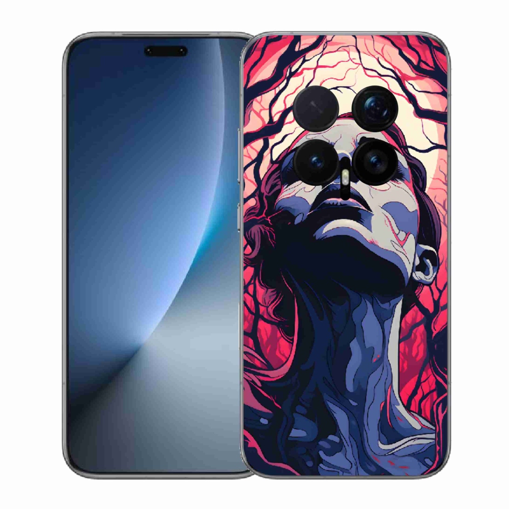 Gelový kryt mmCase na Honor Magic 8 Pro - abstraktní obličej
