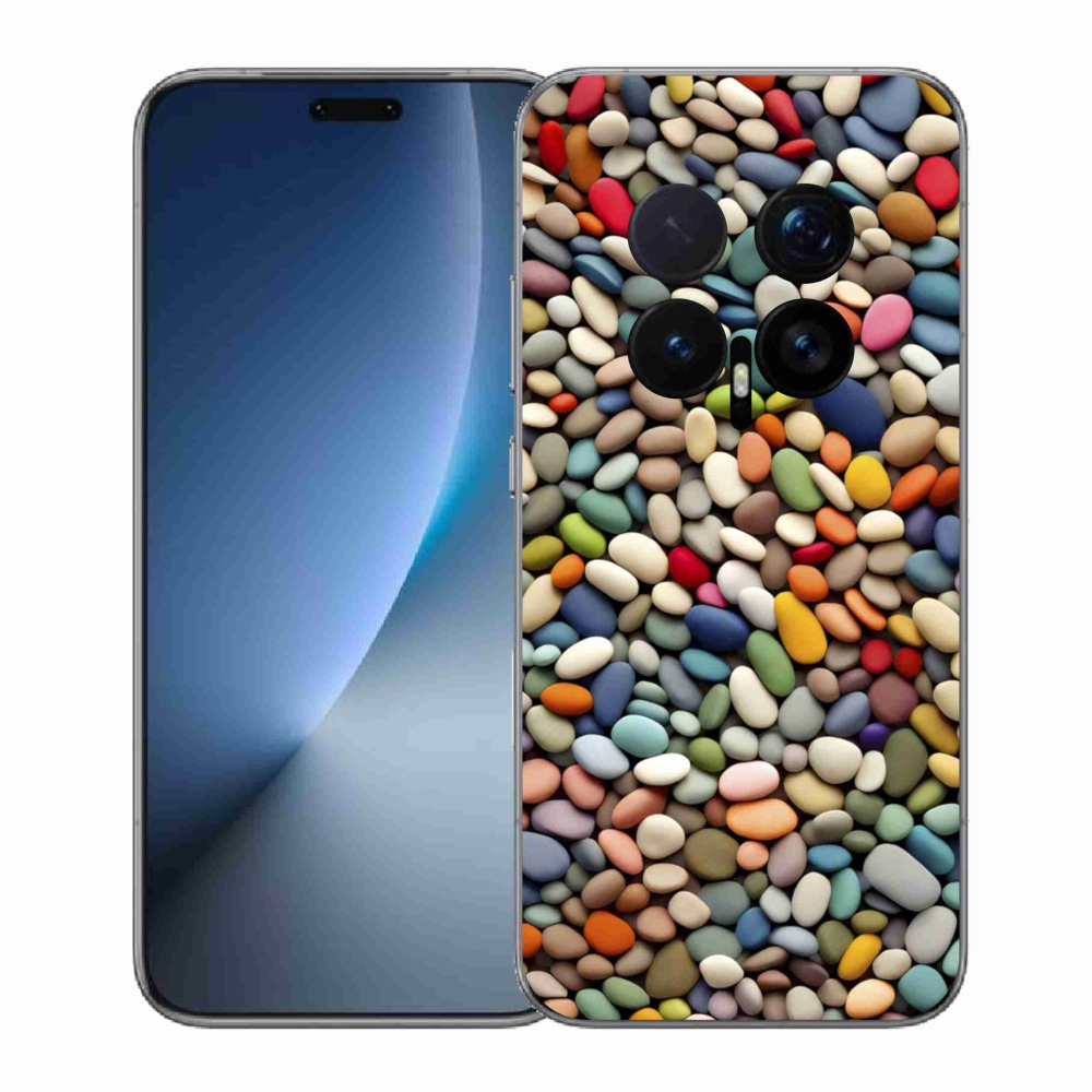 Gelový kryt mmCase na Honor Magic 8 Pro - barevné kamínky 2