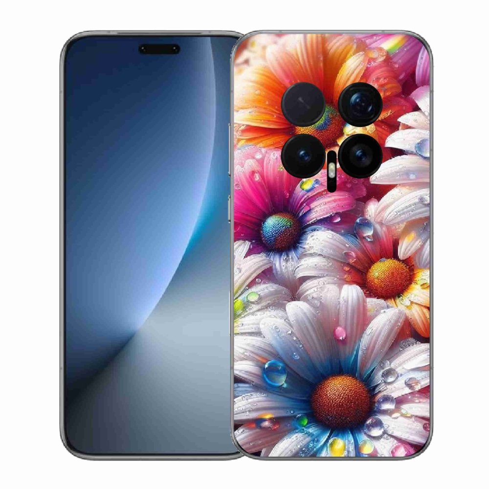 Gelový kryt mmCase na Honor Magic 8 Pro - barevné kopretiny