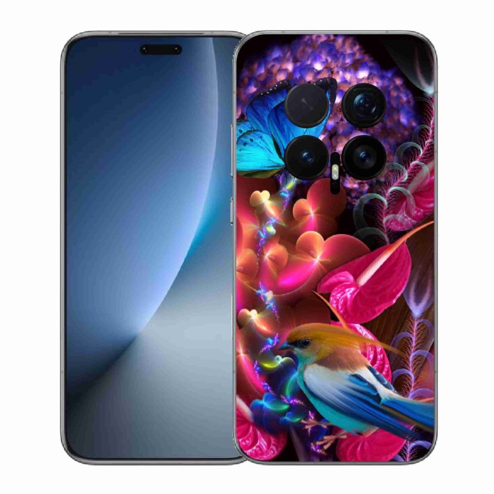 Gelový kryt mmCase na Honor Magic 8 Pro - barevné květiny