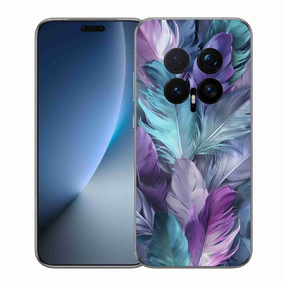 Gelový kryt mmCase na Honor Magic 8 Pro - barevné peří 2