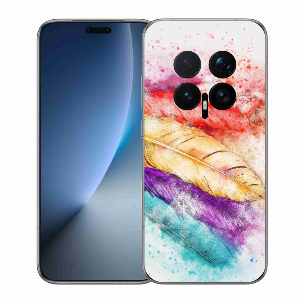 Gelový kryt mmCase na Honor Magic 8 Pro - barevné peří