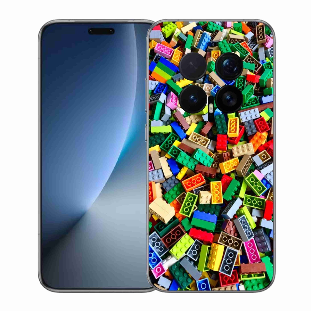 Gelový kryt mmCase na Honor Magic 8 Pro - barevné stavební kostky