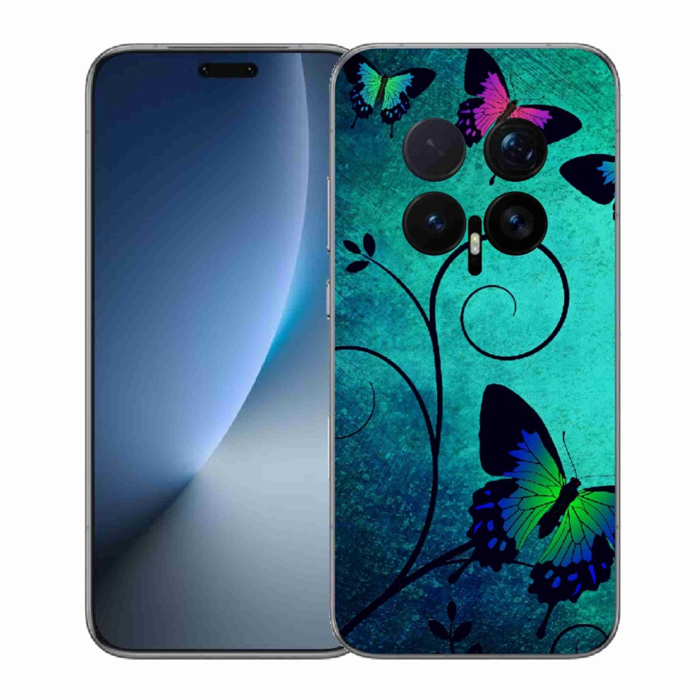 Gelový kryt mmCase na Honor Magic 8 Pro - barevní motýli