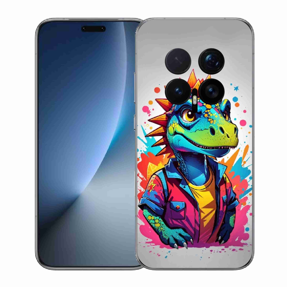 Gelový kryt mmCase na Honor Magic 8 Pro - barevný dinosaurus