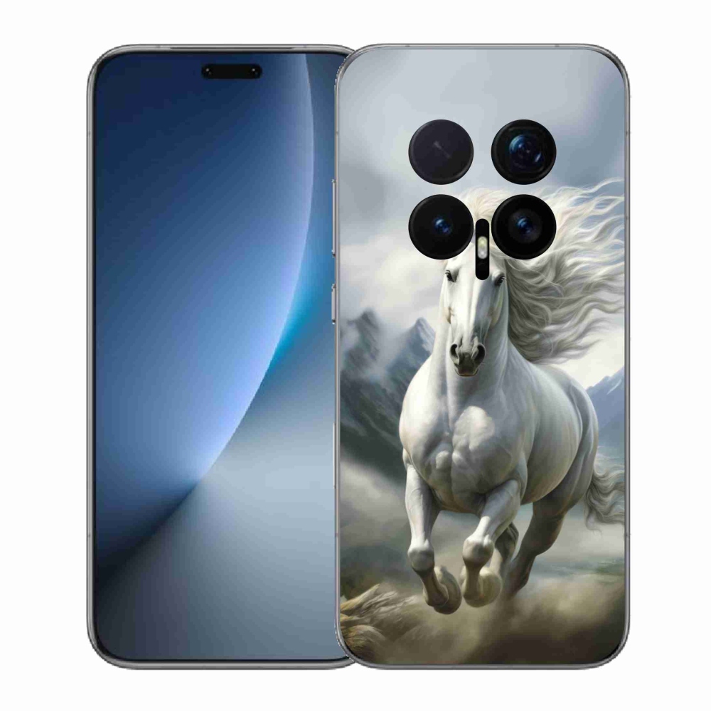 Gelový kryt mmCase na Honor Magic 8 Pro - běžící bílý kůň 3