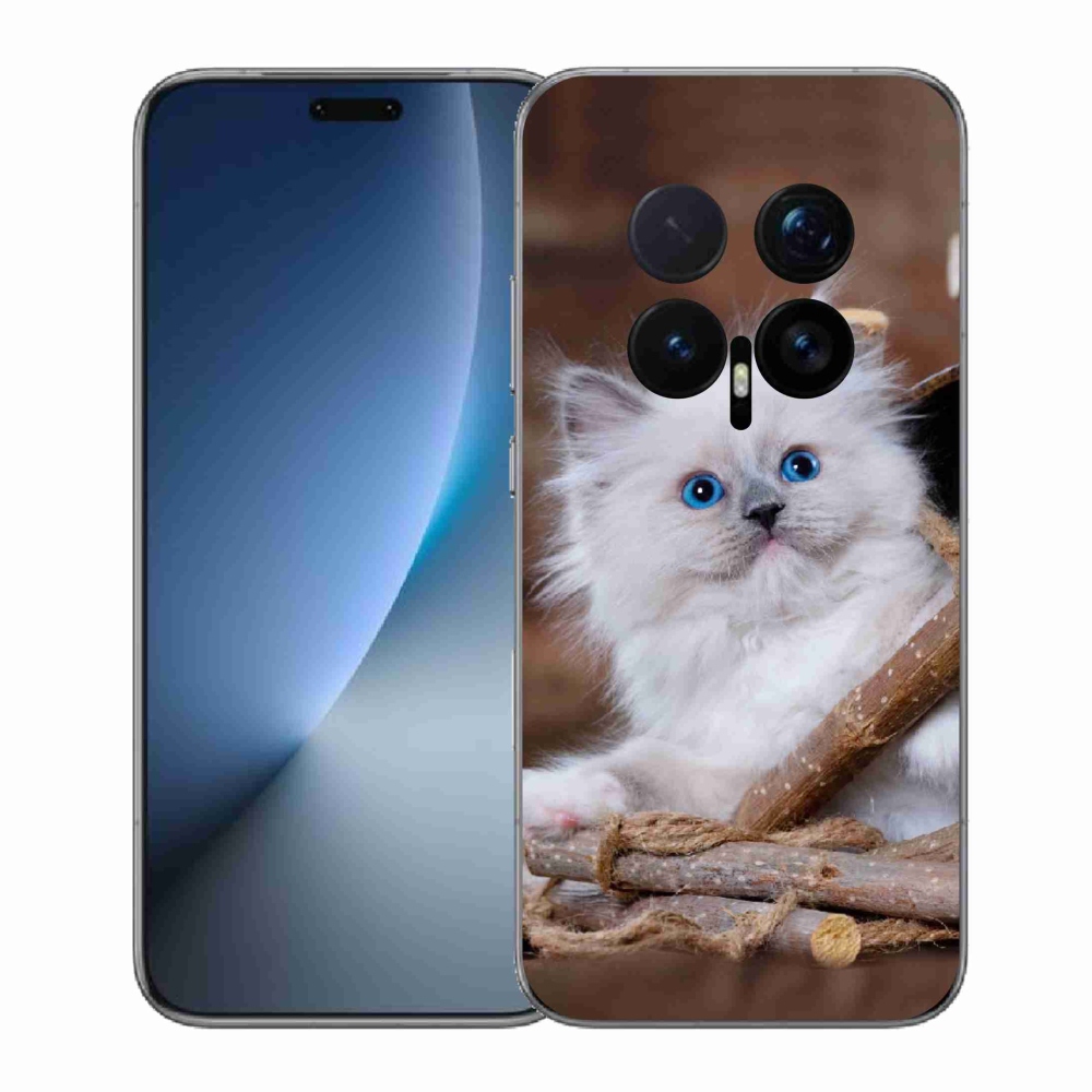 Gelový kryt mmCase na Honor Magic 8 Pro - bílé kotě