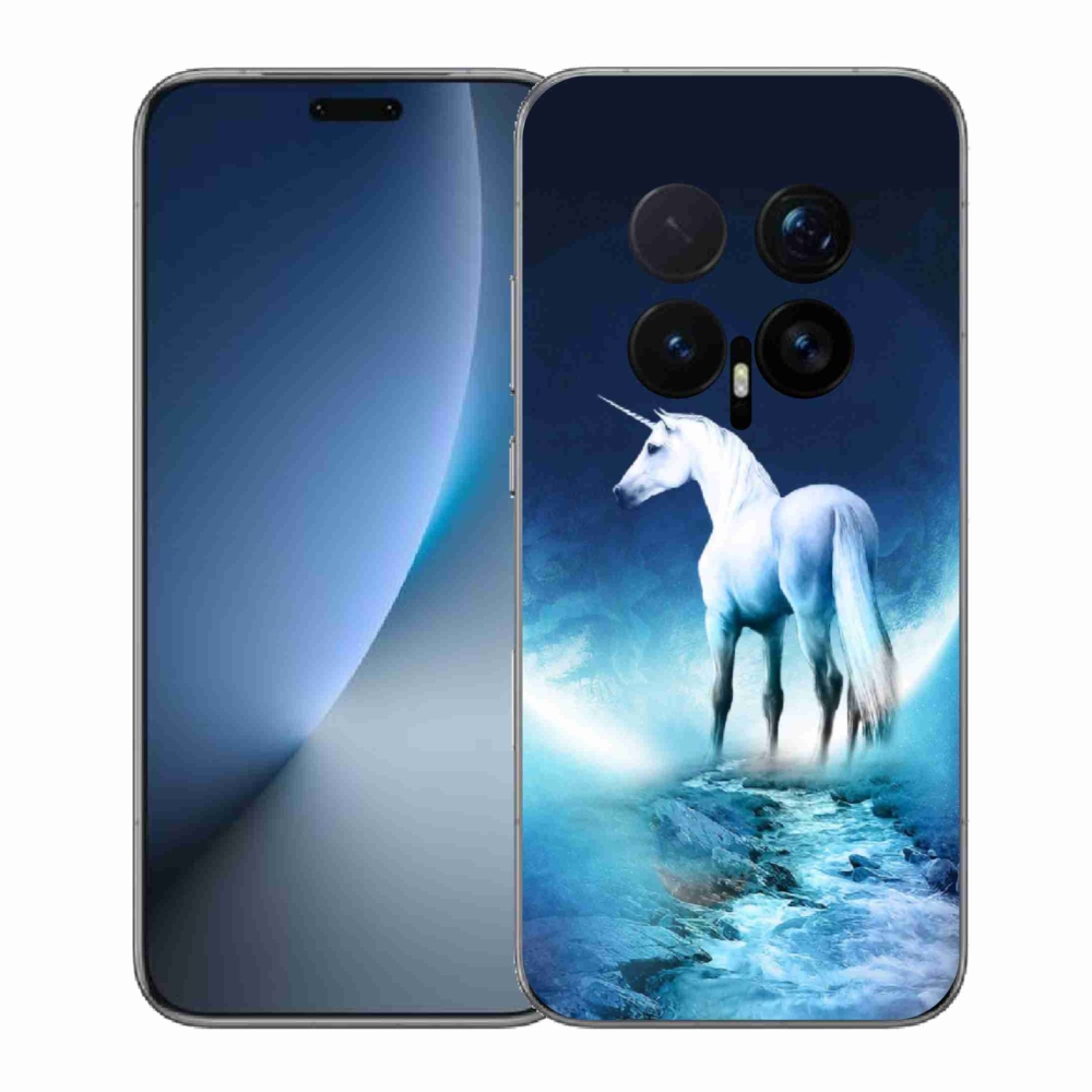 Gelový kryt mmCase na Honor Magic 8 Pro - bílý jednorožec