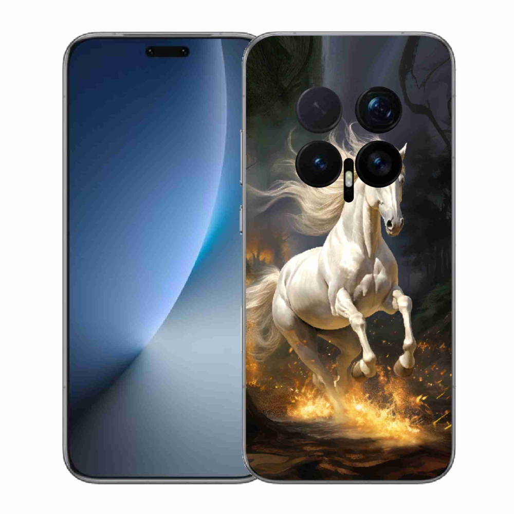 Gelový kryt mmCase na Honor Magic 8 Pro - bílý kůň 2