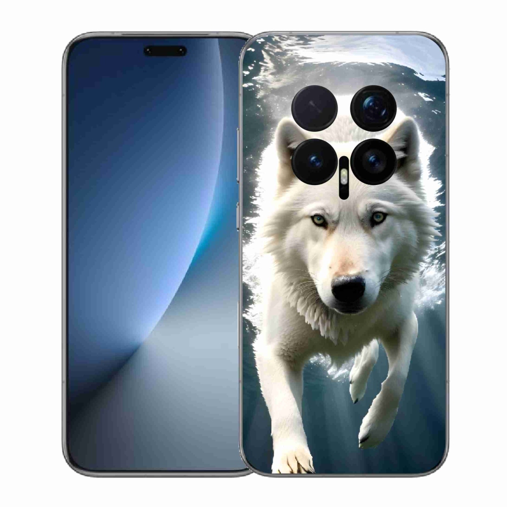 Gelový kryt mmCase na Honor Magic 8 Pro - bílý vlk