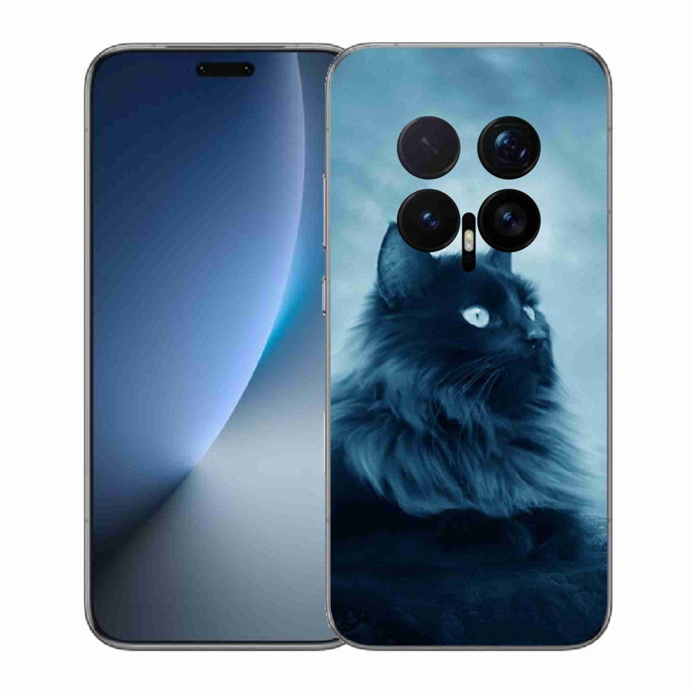 Gelový kryt mmCase na Honor Magic 8 Pro - černá kočka 1