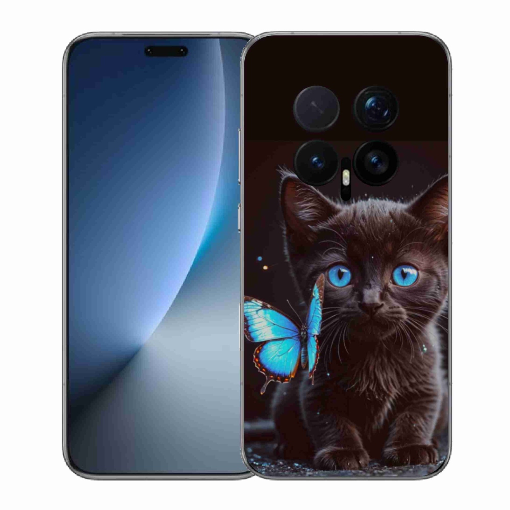 Gelový kryt mmCase na Honor Magic 8 Pro - černé kotě 3