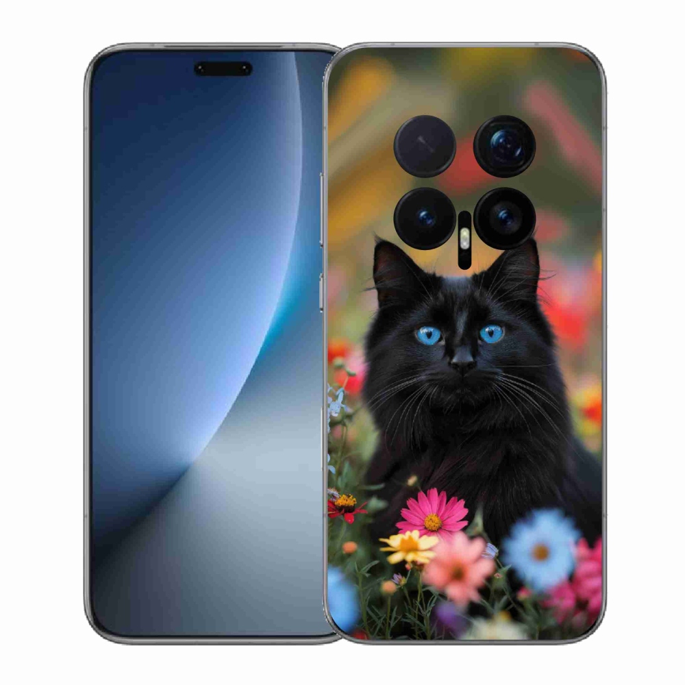 Gelový kryt mmCase na Honor Magic 8 Pro - černé kotě 4