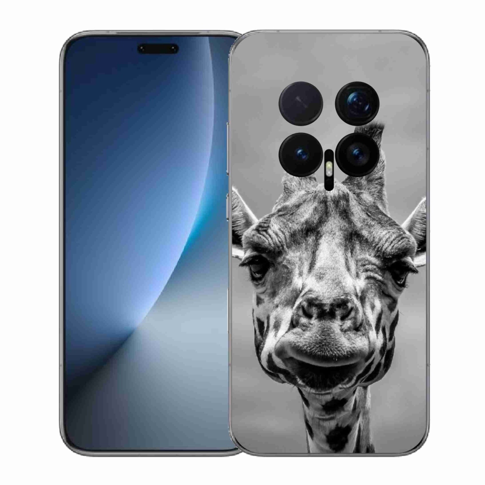 Gelový kryt mmCase na Honor Magic 8 Pro - černobílá žirafa