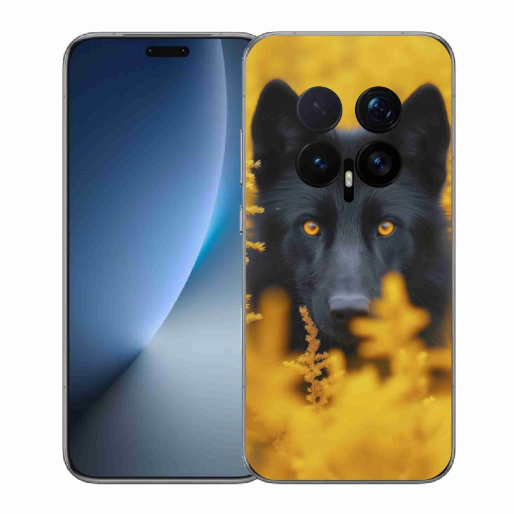 Gelový kryt mmCase na Honor Magic 8 Pro - černý vlk 2