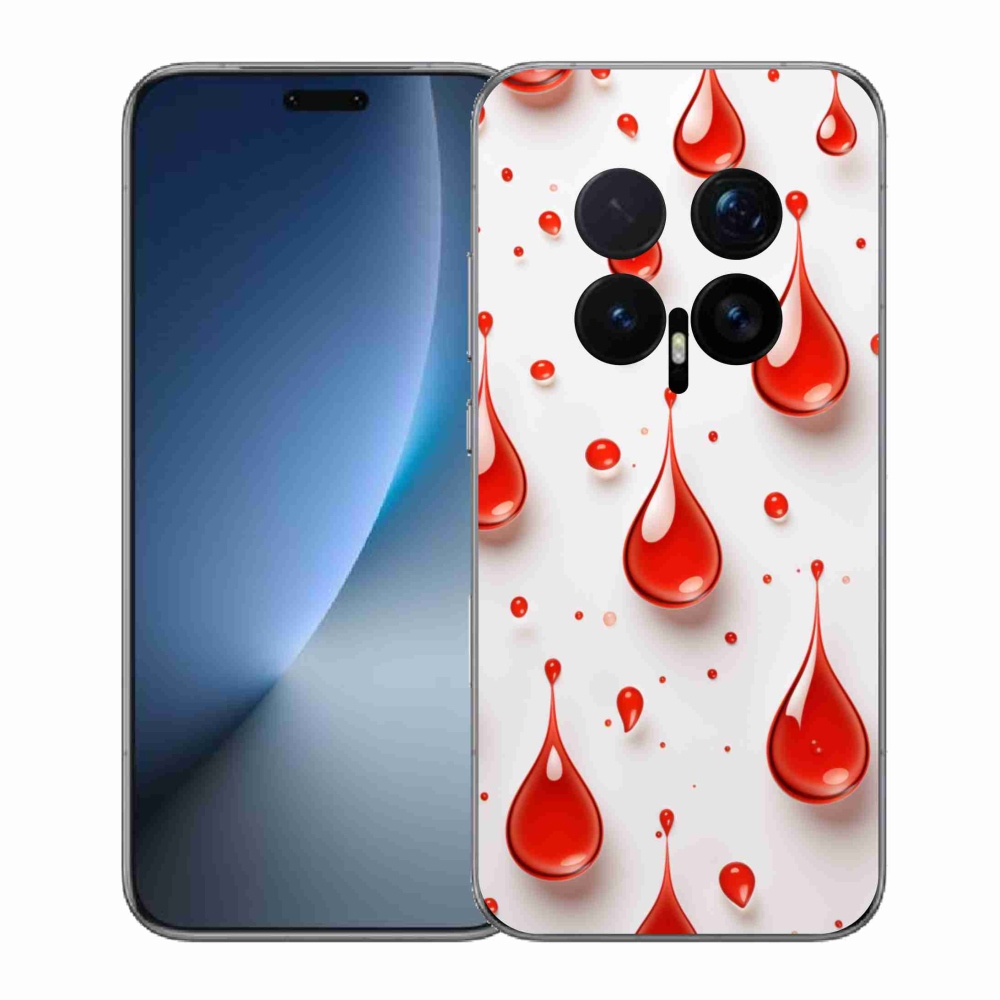 Gelový kryt mmCase na Honor Magic 8 Pro - červené kapky