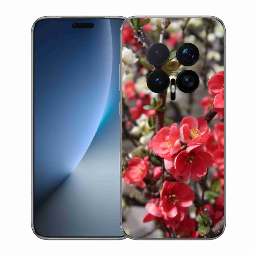 Gelový kryt mmCase na Honor Magic 8 Pro - červené květy