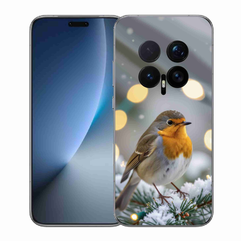Gelový kryt mmCase na Honor Magic 8 Pro - červenka v zimě