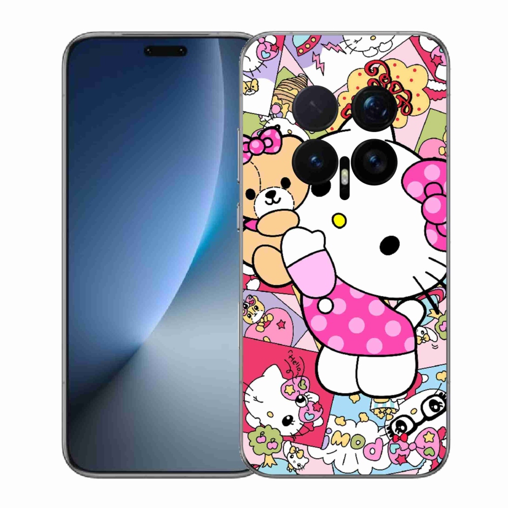 Gelový kryt mmCase na Honor Magic 8 Pro - cute kitty
