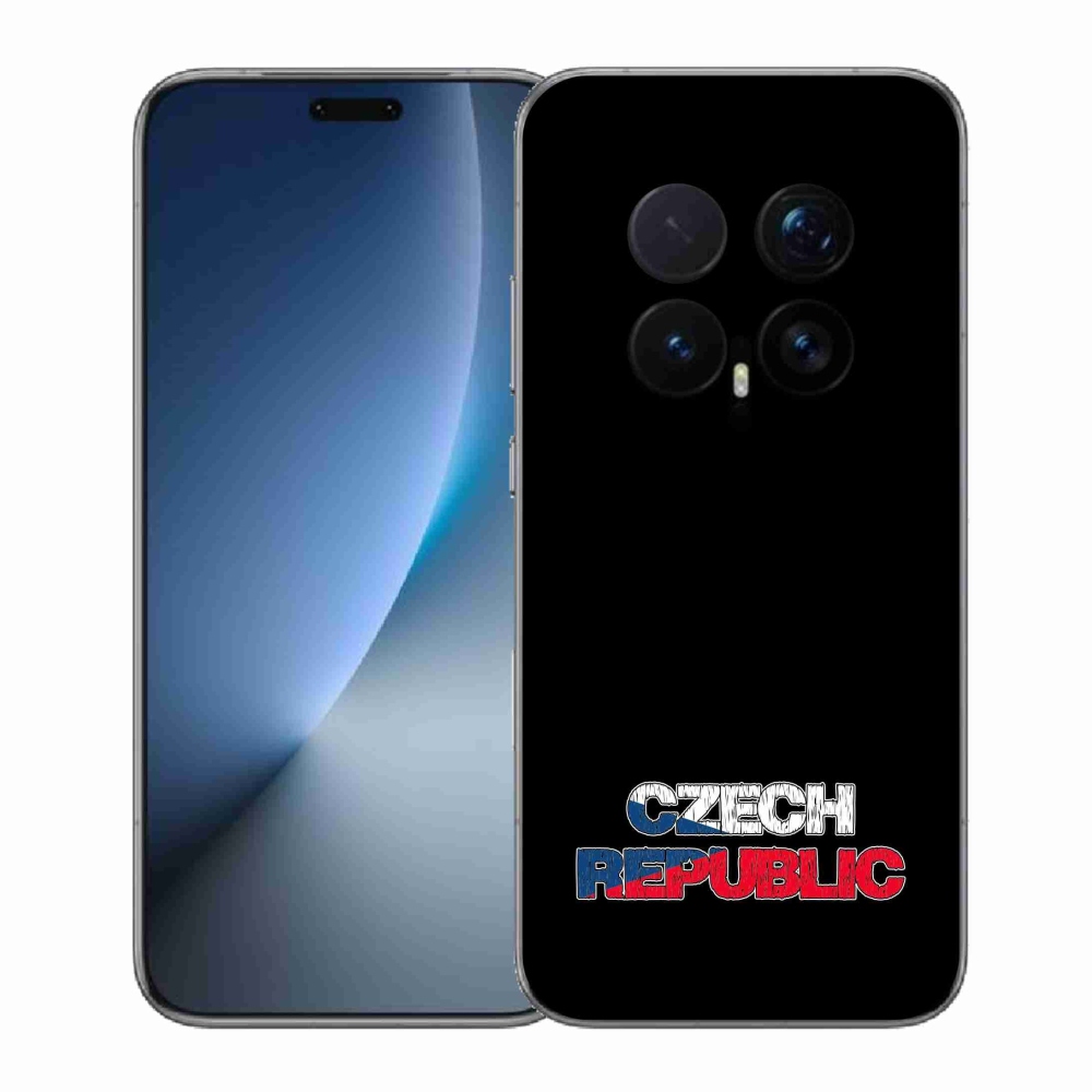 Gelový kryt mmCase na Honor Magic 8 Pro - Czech Republic černé pozadí