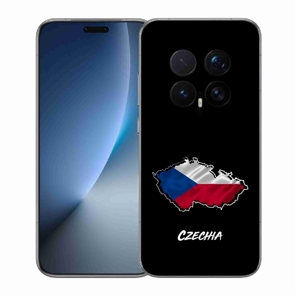Gelový kryt mmCase na Honor Magic 8 Pro - Czechia černé pozadí