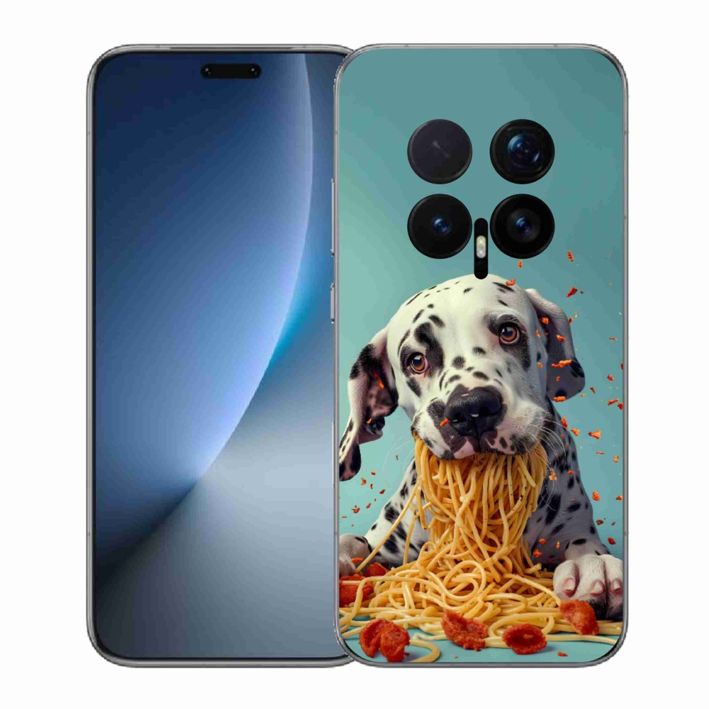 Gelový kryt mmCase na Honor Magic 8 Pro - dalmatin a špagety