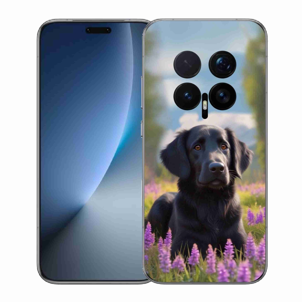 Gelový kryt mmCase na Honor Magic 8 Pro - elegantní černý retrívr