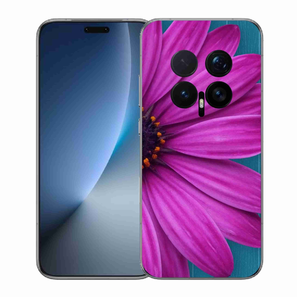 Gelový kryt mmCase na Honor Magic 8 Pro - fialová kopretina