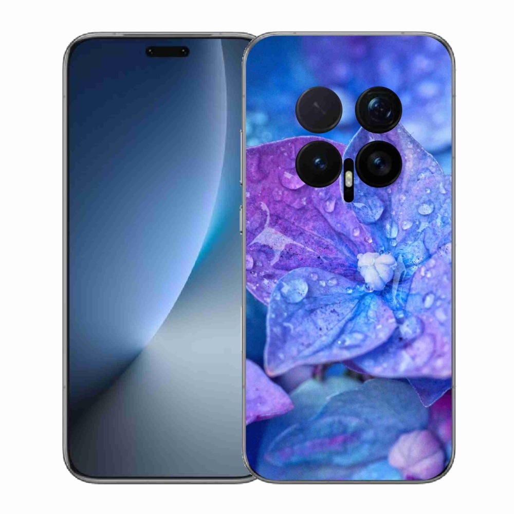 Gelový kryt mmCase na Honor Magic 8 Pro - fialový květ
