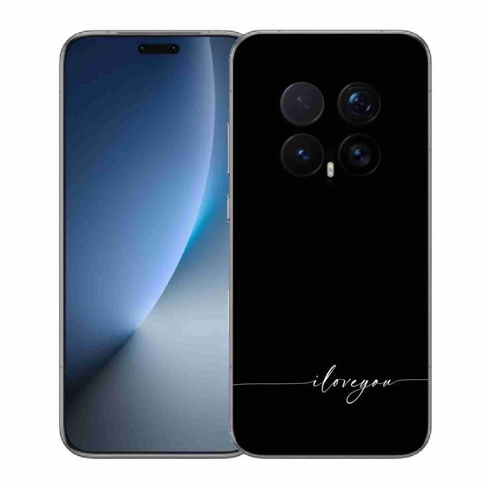 Gelový kryt mmCase na Honor Magic 8 Pro - I love you černé pozadí
