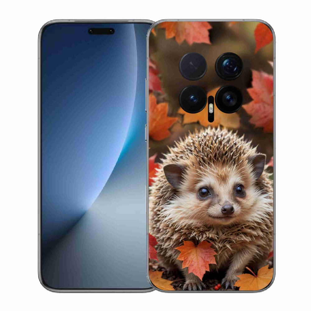 Gelový kryt mmCase na Honor Magic 8 Pro - ježek v listí