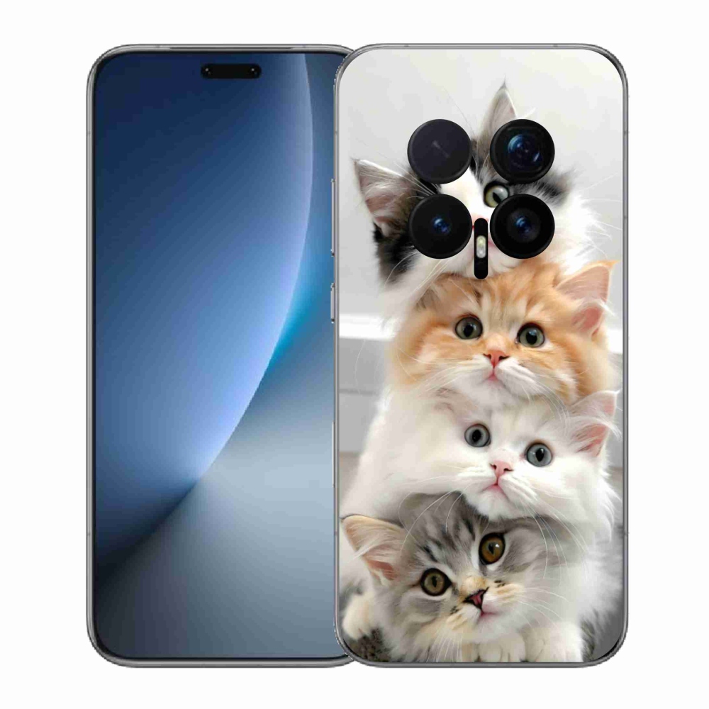 Gelový kryt mmCase na Honor Magic 8 Pro - kočičí parta