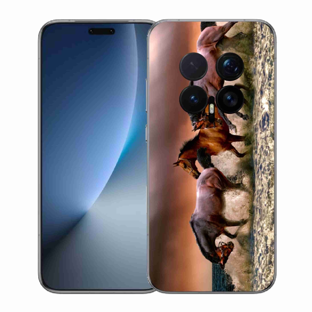 Gelový kryt mmCase na Honor Magic 8 Pro - koně 1