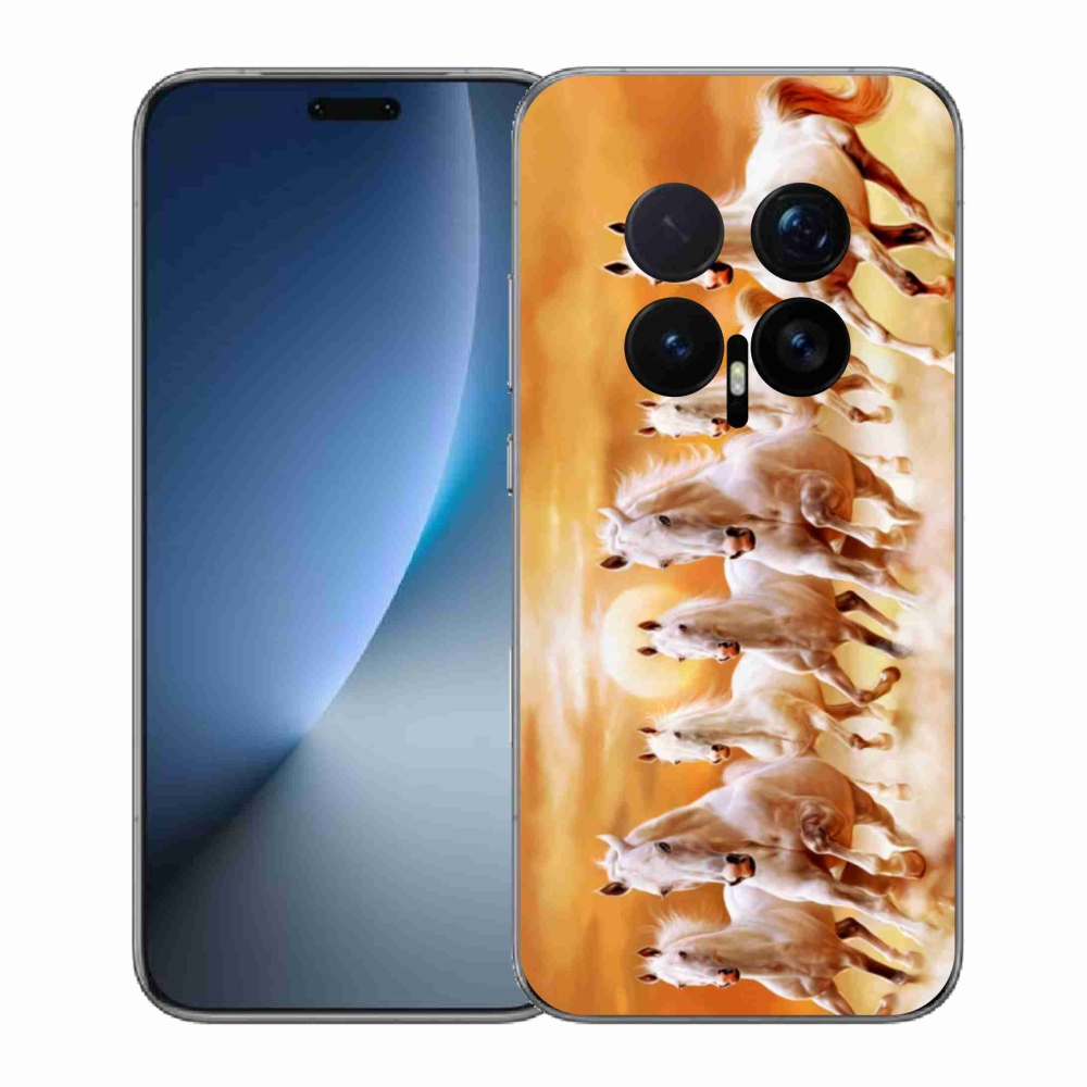 Gelový kryt mmCase na Honor Magic 8 Pro - koně 2