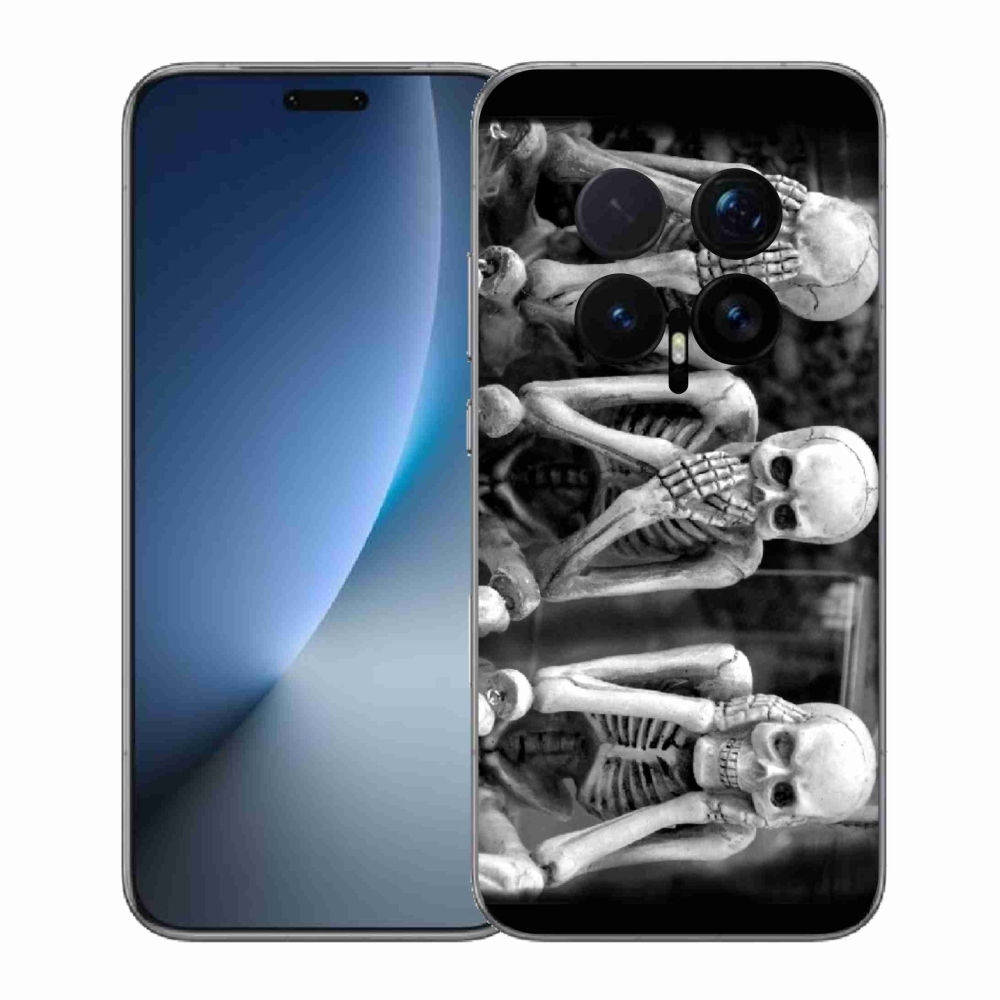 Gelový kryt mmCase na Honor Magic 8 Pro - kostlivci